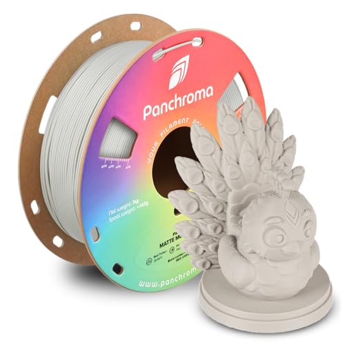 Image of Polymaker Panchroma Matte PLA Filament, Muted White 1.75mm 1kg 3D Printing Filament, Formerly Polyterra Matte, Fit Most FDM 3D Printers, 1kg Spool (2.2lbs)