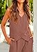 KIRUNDO Two Piece Outfits for Women Summer Sets 2026 Trendy Button Crop Vest Wide Leg Pantsuit Matching Set Spring Fashion Clothes(Dark Pink, Small)