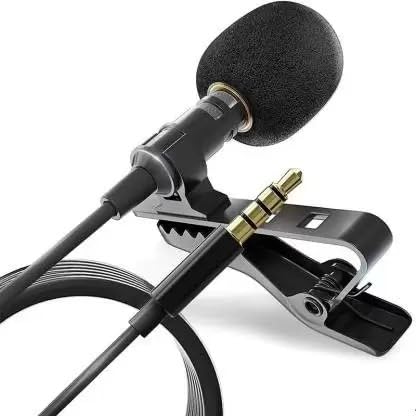 Metal Professional Collar Mic, Voice Recording Filter Microphone for Singing, YouTube, DSLR Camera, Smartphones_M177