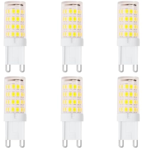 Summalux G9 LED Bulbs Warm White 3W 3000K (Equivalent 30W Halogen Bulb) G9 LED Light Bulbs Energy Saving Light Bulb 350LM, No Flicker, Non-Dimmable for Chandeliers, Home Lighting Décor, 6 Pack