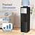 ICEVOKE Hot & Cold Water Dispenser, Top Loading Water Cooler Dispenser for 3 or 5 Gallon Bottles, 3 Temperatures Top Load Water Dispensor with Child Safety Lock, for Office, Home