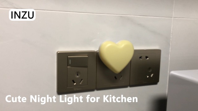 Image of INZU Night Lights Plug into Wall, LED Night Light for Kids, Cute Nightlight with Auto Dusk to Dawn Sensor, LED Nightlight with Soft Warm Light for Bedroom, Nursery, Bathroom, Hallway (Yellow)
