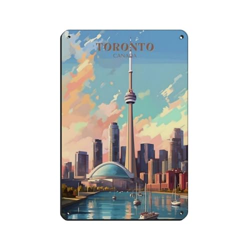 Poster Canada métal 20x30 cm - Idée cadeau originale rétro - 2