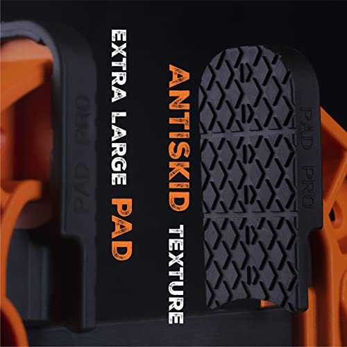 Augtouf Bar Clamps For Woodworking,6"(4Pcs) Wood Clamps/Spreader With Couplers(2Pcs),Quick Grip Wood Working Clamps With 180Lbs Load Limit,F Clamp With One-Handed Light Duty Design #TOP5