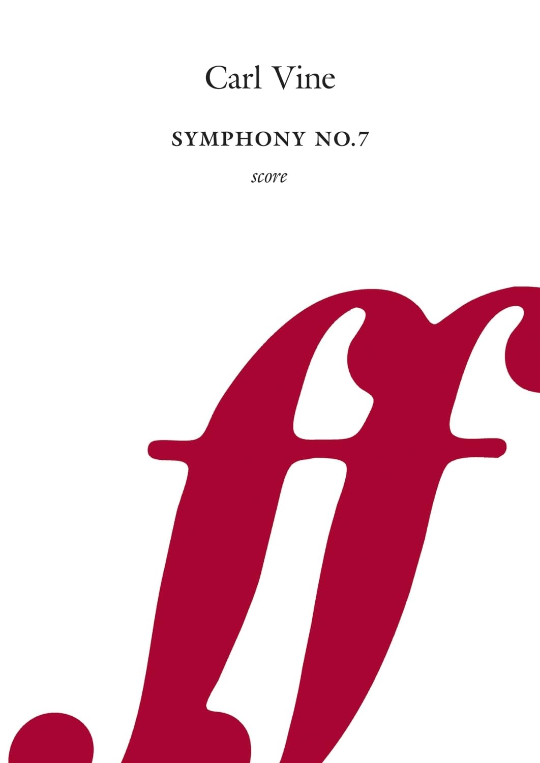 Symphony No.7: Score (Faber Edition)