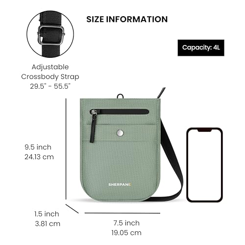 Image of Sherpani Prima, Small Anti Theft Crossbody Bag, Travel Shoulder Bag, Cross Body Purses, Handbags, Travel Gift