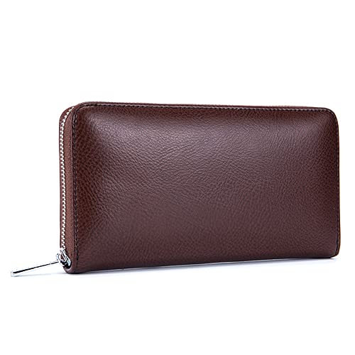 Leather Wallet Bag ID Card Holder Credit Card Case 36 Card Slots for Bill Money Coins Cash with RFID Anti Scanning