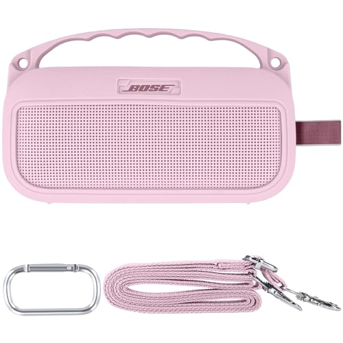 Baval Soft Silicone Cover Case for Bose New SoundLink Flex Portable Bluetooth Speaker 2nd Gen Petal Pink Silicone Cover