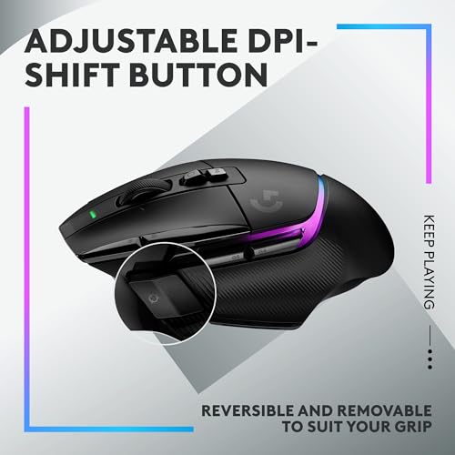 Image of Logitech G502 X PLUS LIGHTSPEED Wireless RGB Gaming Mouse and G640 SE Large Cloth Gaming Mouse Pad (460 x 400 x 3 mm) - Black