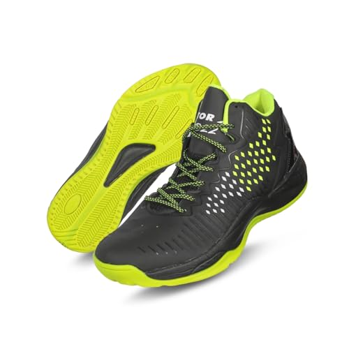Image of Vector X BB-22 Basketball Shoes with Synthetic Leather+ Breathable Mesh Upper |Walking |Playing|Casual |Comfortable Lace-Up Sports Shoe | Footwear for Adult, Men & Boys Girls