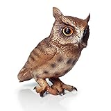 4.7 x 4.5 x 2.8 Inch Simulated Owl Model Realistic Owl Figurine Bird Action Figure