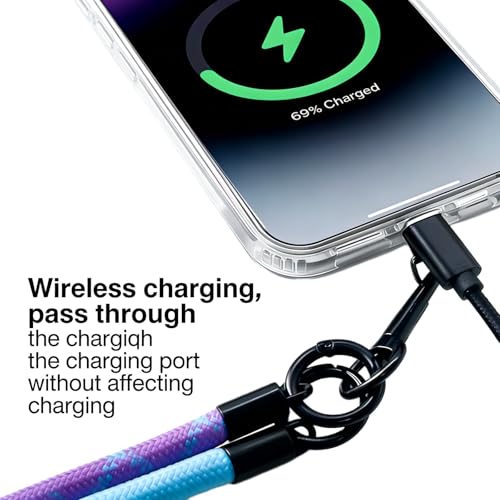 MTJNYZA 3-in-1 Anti-Lost Phone Lanyard, Crossbody & Wrist Strap | Unblocked charging, detachable anti-lost lanyard for daily outing, travel, photography, suitable for phones, keys & cameras - image 4