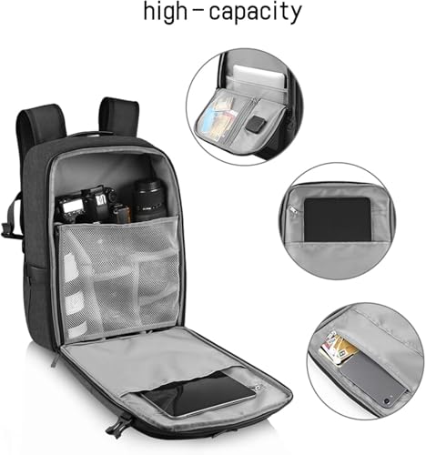 JJSHUANL Solar Backpack, Large 40.0L Travel Bag with 5V 12W Charging Port, Outdoor Backpack for Hiking, Biking, Running - Thumbnail 5