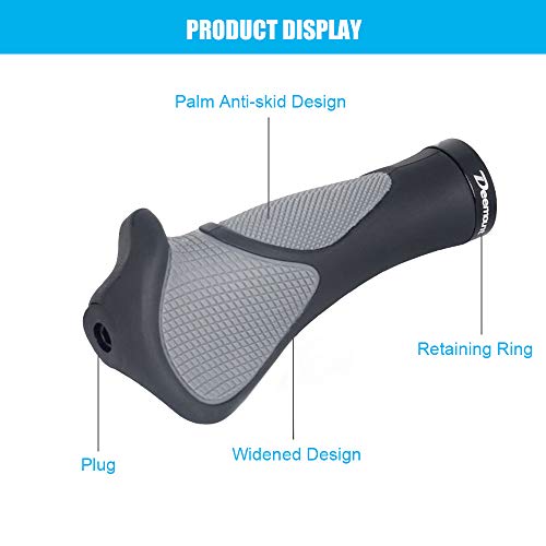 Andoer Alças da tampa do punho da buzina de borracha para mountain bike Tampa do punho da bicicleta