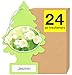 Little Trees - U6P-60433-AMA Car Air Freshener | Hanging Tree Provides Long Lasting Scent for Auto or Home | Jasmin, 6-Packs (4 Count)