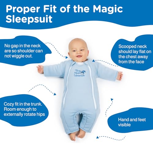 Image of Magic Sleepsuit Baby Merlin's Microfleece Baby Swaddle Transition Product