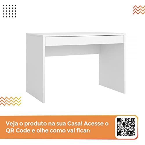 Escrivaninha Com 1 Gaveta Facility Branco