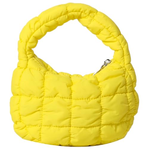 Image of Quilted MINI Handbag and Purses Women Puffer Nylon Hobo Cotton Padded Purse Work Travel Lightweight