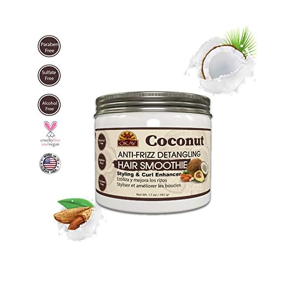 Okay-coconut-anti-frizz-detangling-hair-smoothie-17-ounce-White-17-Ounce Okay coconut anti frizz detangling hair smoothie 17 ounce, White, 17 Ounce