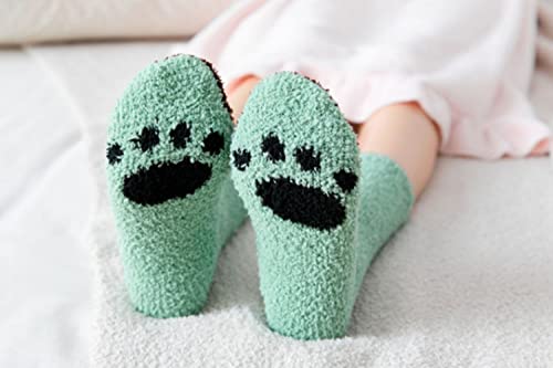 Image of Benefeet Sox Womens Fuzzy Socks Girls Cute Slipper Sock Funny Fluffy Winter Warm Soft Cozy Plush Indoor Sleep Sock