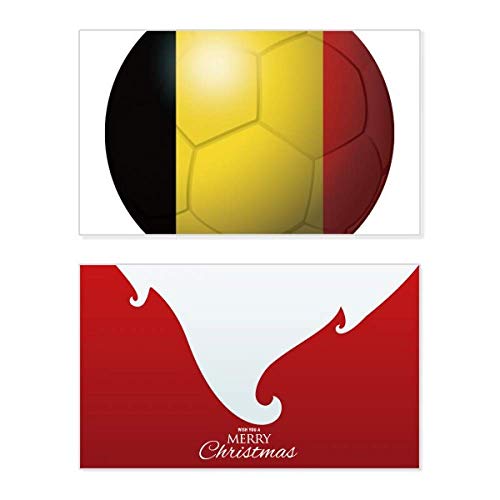 Carte de Noël Belgique Coupe du monde de football, cadeau idéal pour supporter