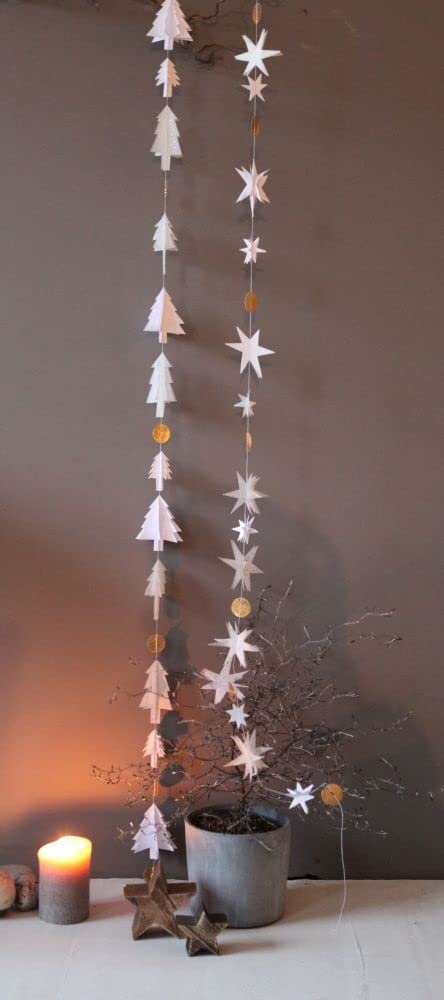 Good Old Friends – Winterbäume Mit Sternen, Handgefertigte Deko Aus Papier & Echten Ästen