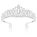 Makone Crystal Crowns and Tiaras with Comb Headband for Girl or Women Birthday Party Wedding Prom Bridal Valentine