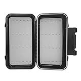 Aventik Fly Fishing Box Waterproof Double Sided Pocket Foam insert Fishing Tackle box Jig Head Streamer Fly Box (Tube Foam-Large-1PC)