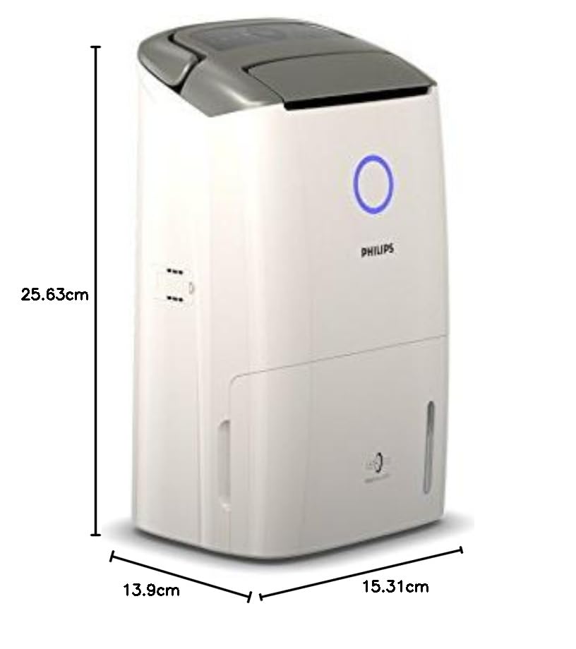 Dimensions of Philips DE5205/30 dehumidifier