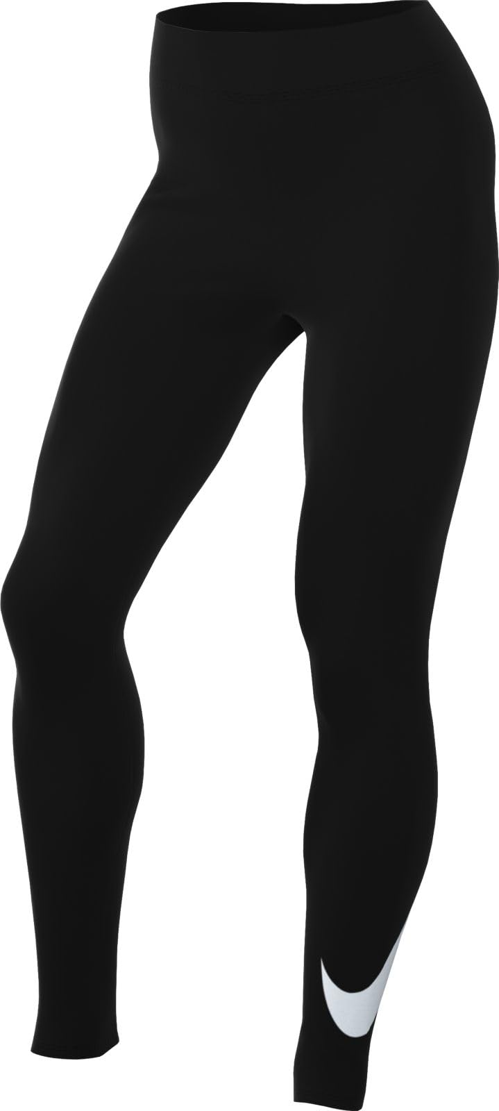 NIKE DV7795-010 W NSW NK CLSC GX HR TGHT SWSH Leggings Women's Black/SAIL Size S