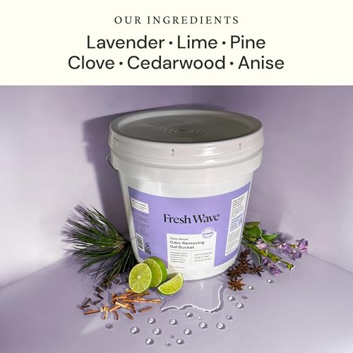 Image of Fresh Wave Odor Removing Gel Bucket, 15.5 lb. (248 oz.) | Lavender Scent Refill | Odor Absorbers for Home | Safer Odor Relief | Natural Plant-Based Odor Eliminator | For Cooking, Trash & Pets
