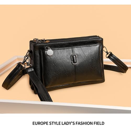 2025 Upgrade Women Crossbody Bags Large Capacity Soft Leather Diaper Bag Multi Pocket Anti Theft Tote for Moms Travel Work Essentials2