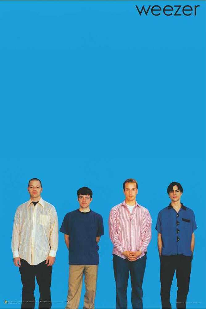 Weezer - Blue Poster - Officially Licensed - Laminated - 24.5" x 36.5"