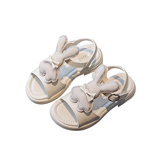 Toddler Boys Shoes Kids Baby Girls Sandals Summer Rhinestone Pearl Rabbit Cute Princess Shoes Little Child/Big