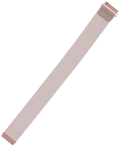Image of VEROX Stainless Steel 22mm Watch Strap with Magnetic Lock Compatible with ColorFit Ultra /Ultra 2, Amazfit GTR (47mm) / GTR 2E, One Plus(46mm), Galaxy Watch 3 45mm, Realme S /S Pro- Rose Gold