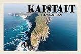 vianmo Cartel de madera 12x18 cm Kapstadt Südafrika Kap der Guten Hoffnung Deco Regalo Metal Letrero