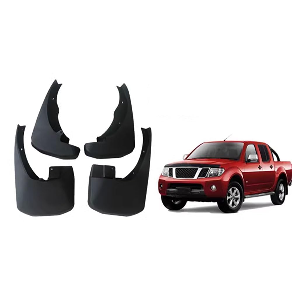 Garde-Boue pour Nissan Navara D40 NP300 2005-2015 - Jeu de 4 Pièces Avant et Arrière