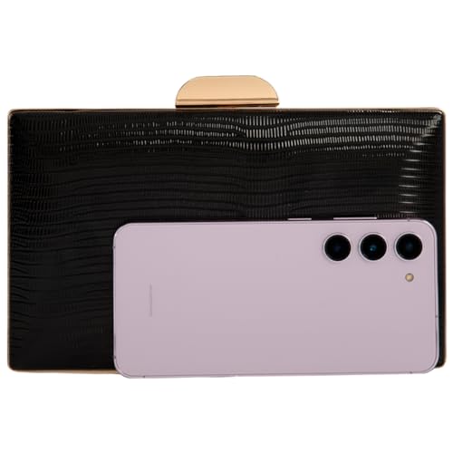 Image of JNB Women's Metallic Material Hard Case Evening Party Clutch