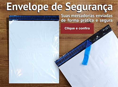 Envelope Plástico Segurança Saco Correios/Sedex 19x25 500un - Forma Embalagens