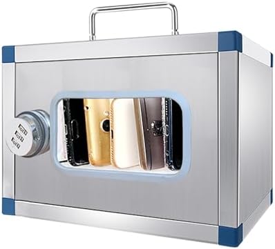 Secure Cell Phone Locker Cabinet with Combination Lock - Ideal for Students & Employees, Compact Size (30x19.5x27cm / 12x8x11in) - Protect Your Mobile Devices