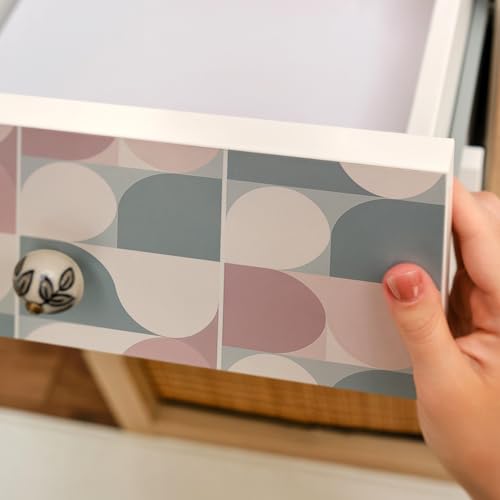 Vinilo para muebles antisuciedad lavable autoadhesivo 65x130 cm geométrico 4