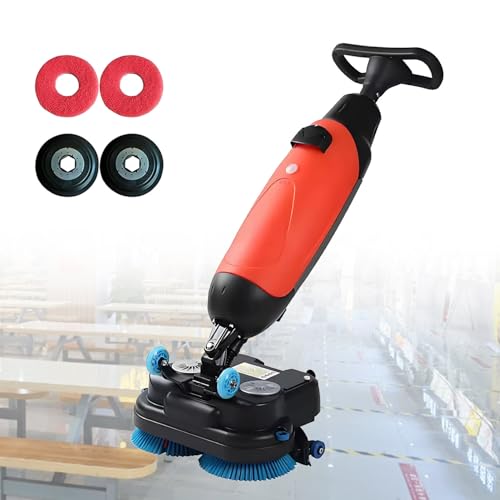 GLBMXDD Limpiadora de Pisos Comercial, minimáquina, con Ancho de Limpieza de 18', cepillos Dobles rotatorios, Cabezal Giratorio de 360°, Capacidad de Limpieza de 12000 pies²/h