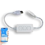 Glowy Zoey Bluetooth Music Pixel LED Smart Controller SP611E,for WS2812b SK6812 Addressable Dream Color LED Strip Pixels Light DC5V USB APP Control