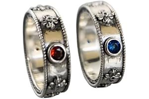 0.50 Ct Round Cut Sapphire Diamond Matching Rings Set