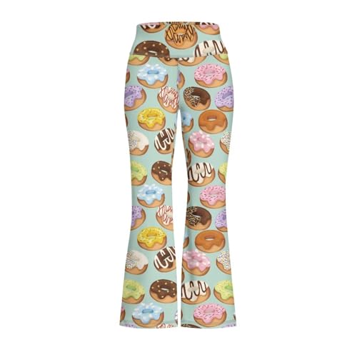 Cozeyat Girls Flare Leggings High Waisted Yoga Pants Bootcut Bell Bottoms Dance Casual Pants Size 5-14 Years2