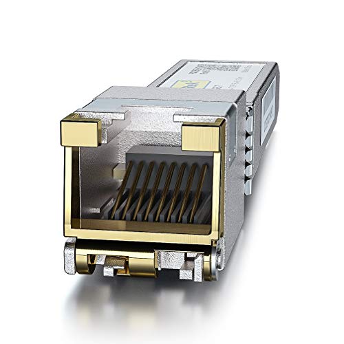 10Gtek [2 Pack 10Gb SFP+ RJ45 Copper Module 30-meter, 10GBase-T SFP+ Transceiver Compatible for Cisco SFP-10G-T-S, Ubiquiti UniFi UF-RJ45-10G, Netgear, Mikrotik S+RJ10, TP-Link, D-Link