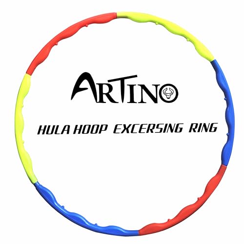 Image of Artino Hula Hoop, Exercise Ring for Fitness with 30 inch Diameter for Boys, Girls, Kids and Adults (Multicolor), Hoola Hoop, Adjustable Design, use for Lose Weight, Fat Burning Healthy Model Sports