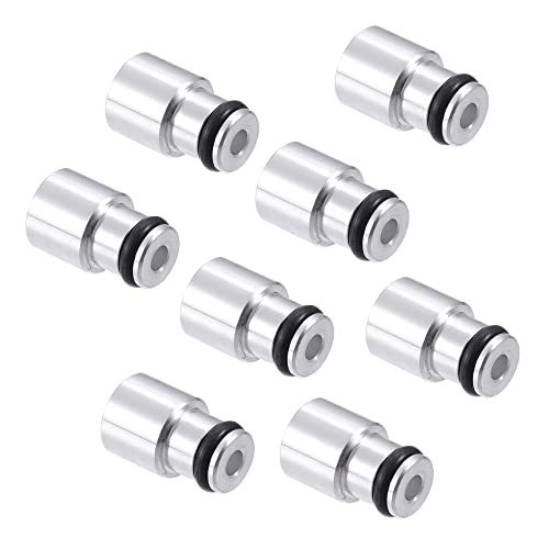 X AUTOHAUX 8pcs Fuel Injector Spacer Set Intake Manifold Truck Injector Replacement for LS1 LS6 Truck Injector Adapter