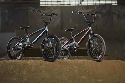 HX Pro 20-Zoll Aluminium BMX Race Bike, Schwarz und Orange, 46