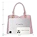 KKXIU Triple Compartments Purses and Handbags for Women Fashion Ladies Satchel Shoulder Top Handle Bag (Pink Flower)